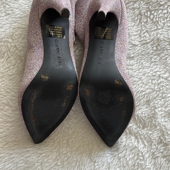 Gianni Bini Sparkling Pink Ankle Booties - Picture 6 of 9